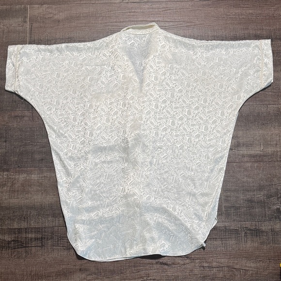 Dior Cream Patterned Robe - Picture 9 of 11